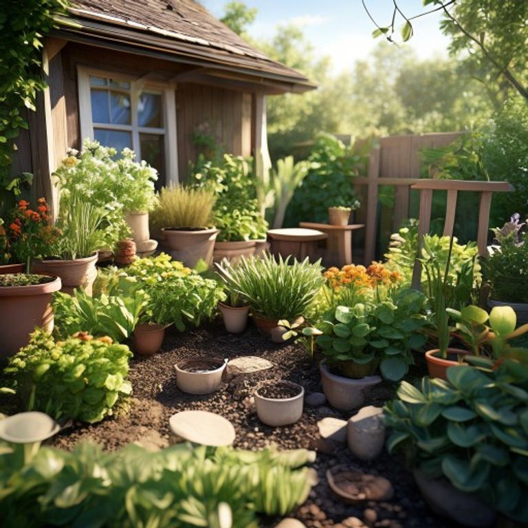 Gardener adding liquid feed to watering can